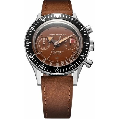 Nivada Grenchen Chronomaster Tropical - Brown leather