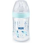 Nuk Шише NUK - Nature Sense, Temperature Control, РР, 260 ml, силиконов биберон M, синьо (old- 10741963-blue)