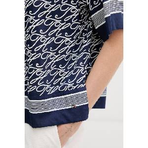 Tommy Hilfiger риза дамска с коприна SUMMER (WW0WW49547)
