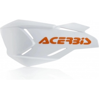 ACERBIS náhradní plasty k chráničům páček X-FACTORY bez montážního kitu bílá/oranž