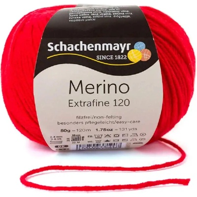 Schachenmayr Merino extrafine 120 Červená třešeň 131