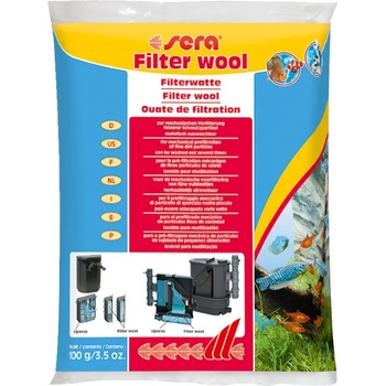 sera Sera- Филтърна вата, пълнеж за отстраняване на механичните примеси във водата 100 гр