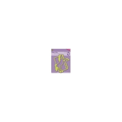 Vyřezávací šablona - kůň v rámečku Shape Dies Nellie's Choice SCRN004sdl