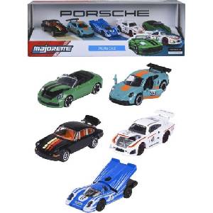 Majorette Метални колички Majorette - Porsche, 5 броя, мащаб 1: 64 (8502105002)