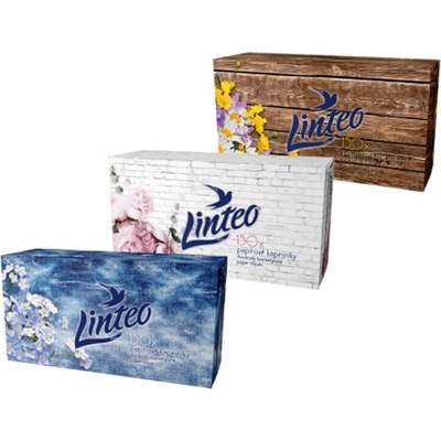 Linteo papierové vreckovky 2-vrstvové v krabičke 150 ks