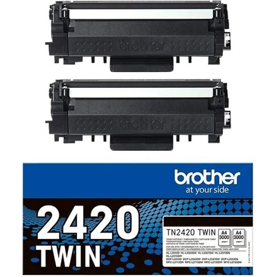 Brother Тонер касета BROTHER TN2420, Black (TN2420TWIN)