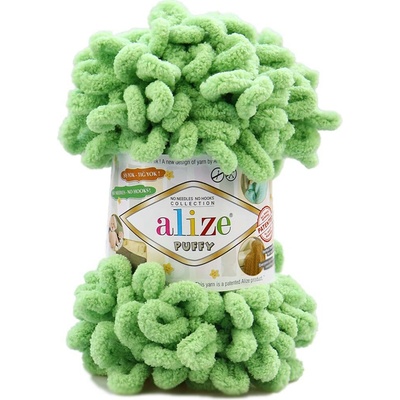 Alize příze Puffy 103 hráškově zelená