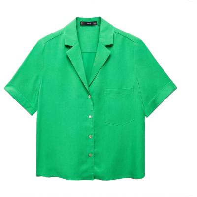 MANGO Блуза 'moma' зелено, размер xl