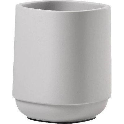 Zone Чаша за четка за зъби TIME, 10 см, светлосив, бетон, зона Дания (ZO28125)