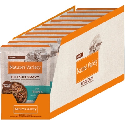 Nature's Variety Bites v omáčce tuňák 22 x 85 g