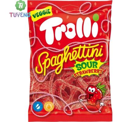 Trolli Spaghettini Sour Strawberry 100 g