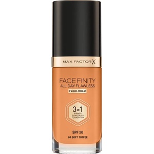MAX Factor Facefinity All Day Flawless дълготраен фон дьо тен SPF 20 цвят 84 Soft Toffee 30ml