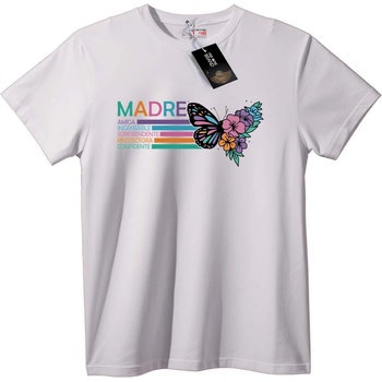 NOONEBRAND Тениска Ден на майката с пеперуда - S, Black