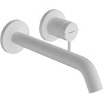 Hansgrohe Tecturis S - Смесител за мивка за вграждане, с изпразнител, за двуотворен монтаж, EcoSmart, бял мат 73351700 (73351700)