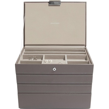 Stackers Ковчеже за бижута Stackers четворен cлassic кафяво (70786)