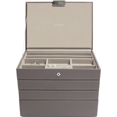 Stackers Ковчеже за бижута Stackers четворен cлassic кафяво (70786)