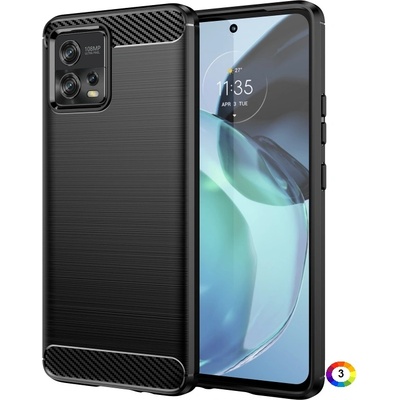 Motorola Moto G72 5G УдароустойчивCarbon Fiber Калъф и Протектор
