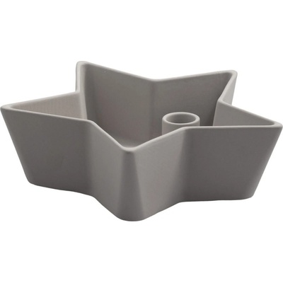 Keramický svícen Lidatorp Star Light Grey L Storefactory Scandinavia