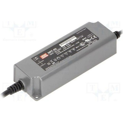 MEAN WELL NPF-60-42 Napájecí zdroj: spínaný; LED; 60,06W; 42VDC; 1,43A; 90÷305VAC; IP67