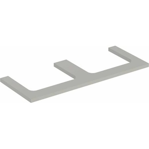 Geberit Умивалник Geberit One с двоен изрез, сив мат, 120 см (505.345.00.7)