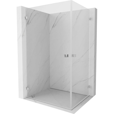 Mexen Lunar-B Duo душ кабина с отваряеми врати 100 x 80 см, прозрачна, хром - 832-100L-080P-01-00 (832-100L-080P-01-00)