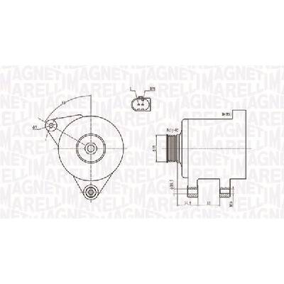 Alternátor MAGNETI MARELLI 063731664010