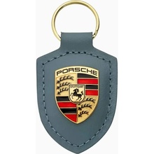 Přívěsek na klíče PORSCHE Crest Keyring šedomodrá