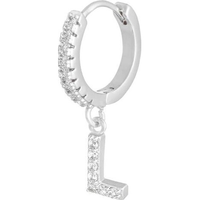 Ornamenti náušnice Letter silver zirkon Písmenko L OOR2619_L