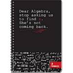 Sentio Тетрадка със спирала B5, 105 листа, 3 теми Math'S