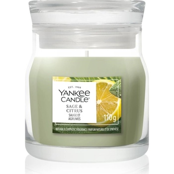 Yankee Candle Sage & Citrus ароматна свещ Signature 110 гр