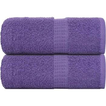 vidaXL Кърпи за пране FROGN 2 бр. лилави 30x30 см 360 г/м2 (136872)