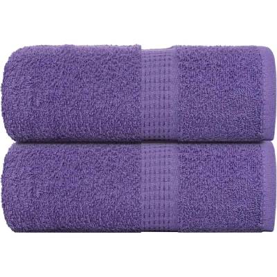 vidaXL Кърпи за пране FROGN 2 бр. лилави 30x30 см 360 г/м2 (136872)