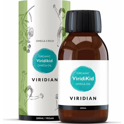 Viridian Viridikid Omega 3 Oil Organic BIO Omega 3 olej pro děti 200 ml