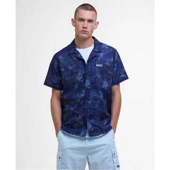 Barbour International Camo Ikat Shirt - Mnght Blue BU58