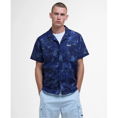 Barbour International Camo Ikat Shirt - Mnght Blue BU58
