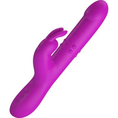 Pretty Love Reese Vibrator with Rotating Beads and Thrusting Purple