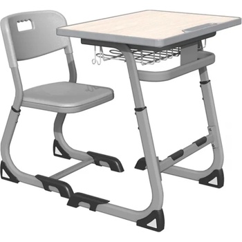 Регулируем Ученически Комплект smart solo up СИВ за Училища