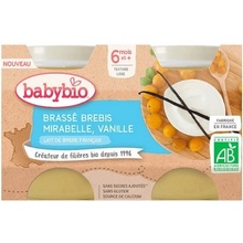 Babybio Brassé z ovčího mléka mirabelky vanilka 2 x 130 g