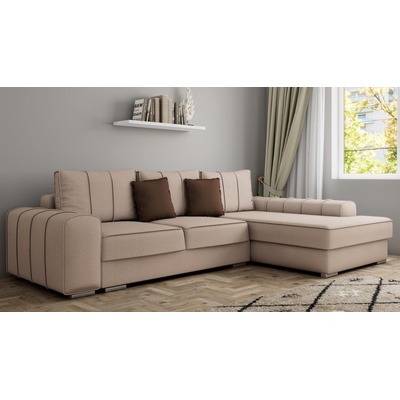 Холна гарнитура Нортън бежов с кафяв