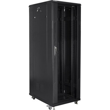 Lanberg Комуникационен шкаф Lanberg rack cabinet 19" free-standing 47U / 800x800 self-assembly flat pack, black (FF01-8847-12B)