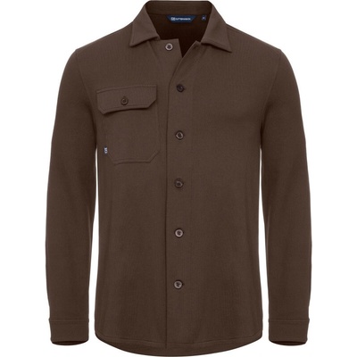 Cutter & Buck Košile Advantage Leisure Shirt Men dlouhý rukáv pánská COT682414at001-dark mocca Mocca tmavá