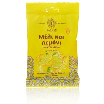 GARDEN Дражета за гърло Мед и Лимон, Garden Drops Honey And Lemon 60gr