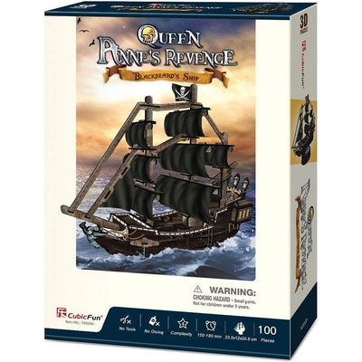 CubicFun 3D Пъзел КОРАБ THE QUEEN ANNE'S REVENGE T4035h (1003955F)