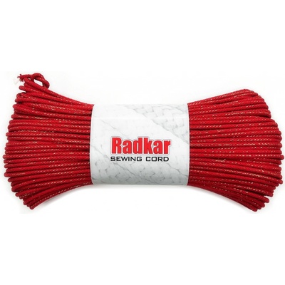 RADKAR šňůry na šití 5mm Golden Red - 100m návin