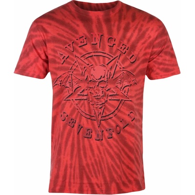 ROCK OFF мъжка тениска Avenged Sevenfold - Pent Up - ЧЕРВЕН - ROCK OFF - ASTS43MDD