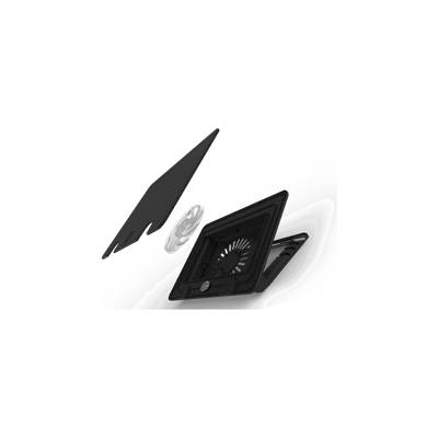Cooler Master Подложка за охлаждане на преносими компютри + стойка ERGOSTAND IV с 14cm вентилатор, черна (макс. 17") R9-NBS-E42K-GP (R9-NBS-E42K-GP)
