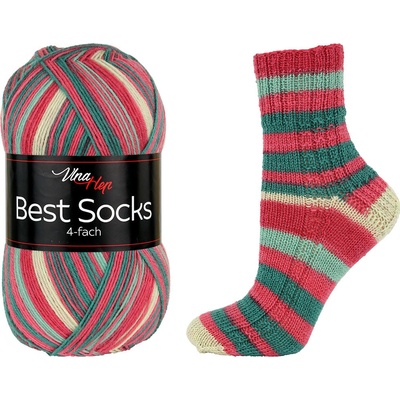 Vlna-hep Příze Best socks 4-fach - ponožková - vlna Best socks: 7358