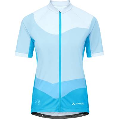 Vaude Дамска фланелка с къс ръкав за колоездене Vaude Women's Posta Full Zip Tricot III Cycling jersey - Aqua - размер 38 (EU) (156-2550-0412)