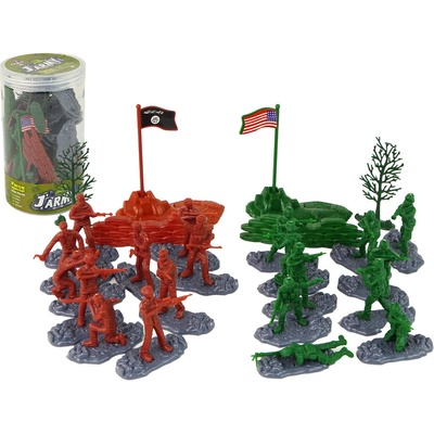 Lean Toys Vojenská súprava vojačikov - 48 prvkov