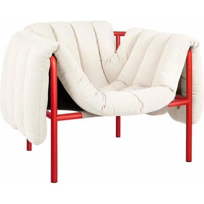 Hem Puffy Natural / Traffic Red